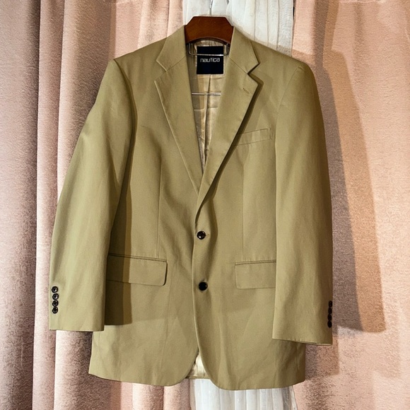 Nautica Size 40L Tan Blazer - Picture 1 of 12